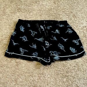 Dino print PJ shorts